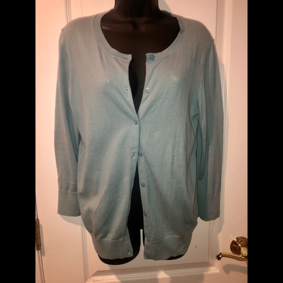 LOFT Aqua Cardigan - Picture 2 of 6